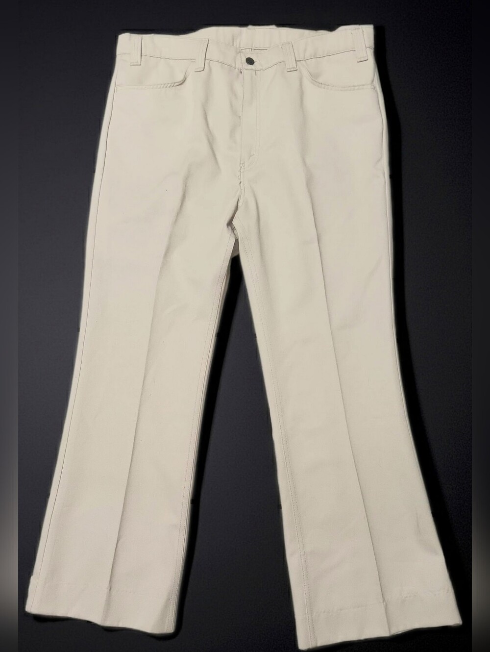 Vintage 1976 Levi's 547 Action Trousers Men's 40x34 Tan Khaki Twill Brown Tab